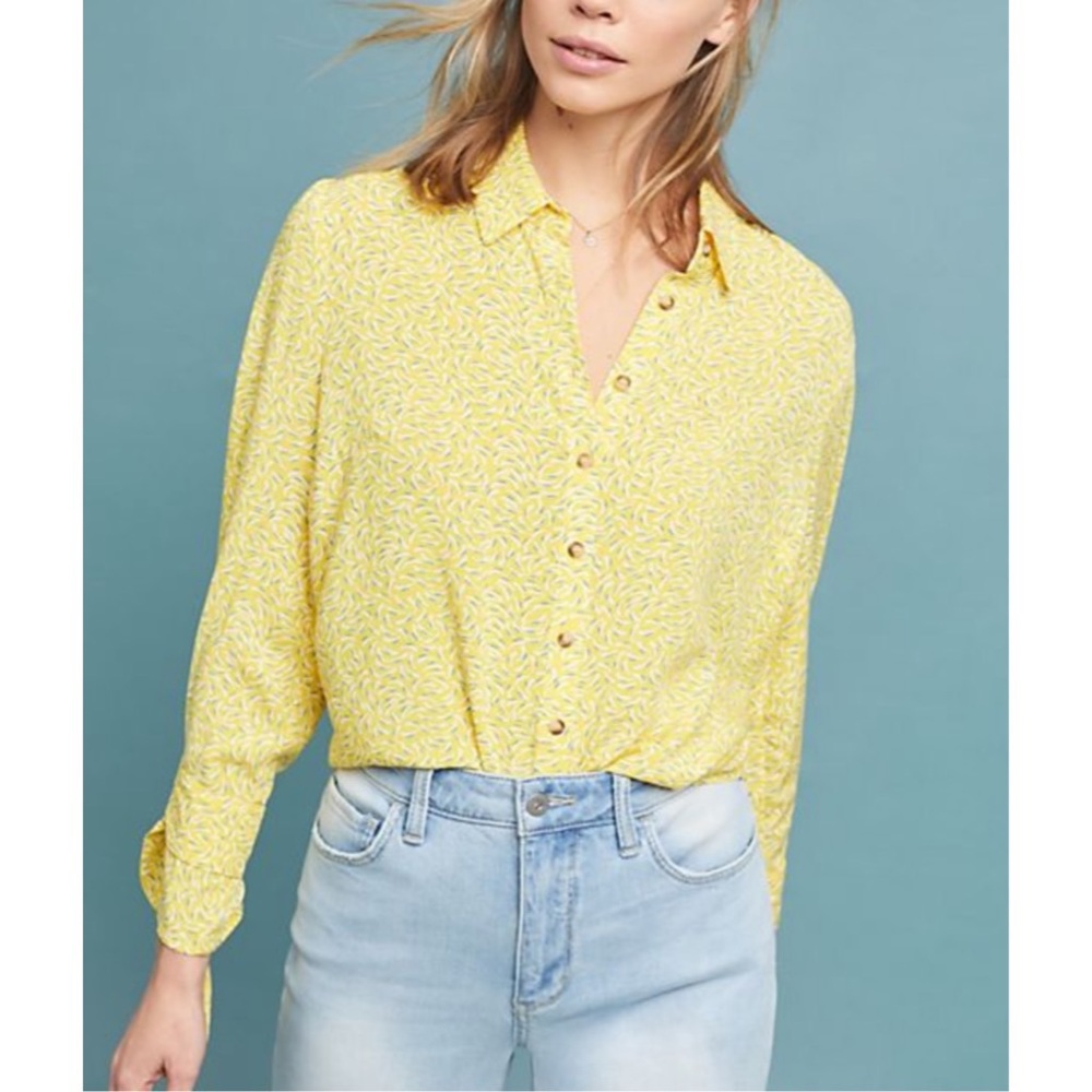 Anthropologie Maeve Blithe Button Down Blouse 22W